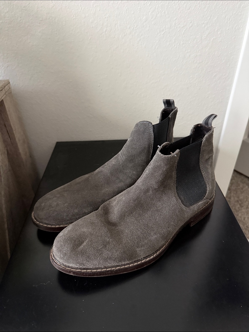 Crown Vintage Slate Gray Suede Boots